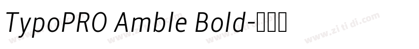 TypoPRO Amble Bold字体转换